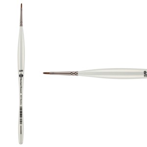 Borciani e Bonazzi UNICO Fiamatto Synthetic Series 821 Paint Brush, Flat Size 2x0 - For Acrylic and Watercolor Painting - Ergonomic Handle, - 1 of 4