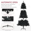 FURNIinspire Artificial Trees Indoor Tall Slim Artificial Christmas Tree With Steel Base, Christmas Decorations For Holiday, Black, 49.2"*49.2"*88.6" - 4 of 4