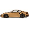 Porsche 991.2 Turbo S Orange Metallic with Black Stripes 1/18 Model Car by GT Spirit - 4 of 4
