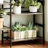 5-Tier Standing Bookshelf with Metal Frame, Large Rustic Etagere Display Rack with 14 Open Shelves for Home & Office - 4 of 4