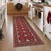 Washable Christmas Rug Xmas Tree Floor Mats with Non-Slip Backing, Kitchen - 3 of 4