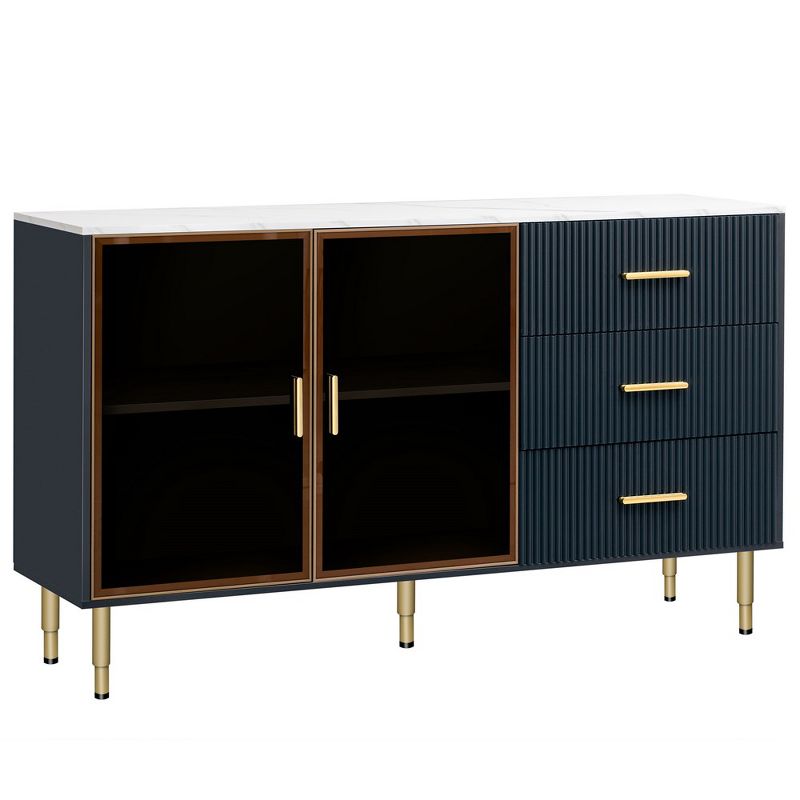 Modern Sideboard Buffet Cabinets Large Storage Space Multifunctional Storage Cabinet for Dining Living Room Entryway, 4 of 6