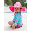 RuffleButts Baby/Toddler Girls UPF50+ Long Sleeve One Piece Rash Guard - 3 of 4
