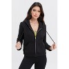 Spruce Fashion Women's Leisure Fleece Zip-up Hoodie Jacket - 4 of 4