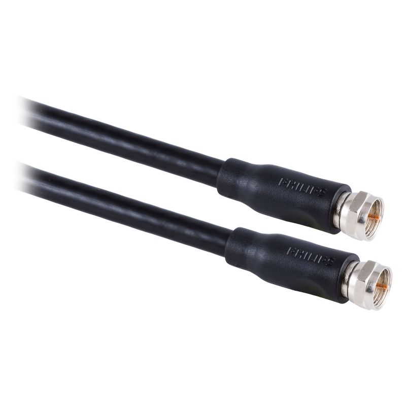 Philips 25' RG6 Coax Cable - Black, 4 of 8