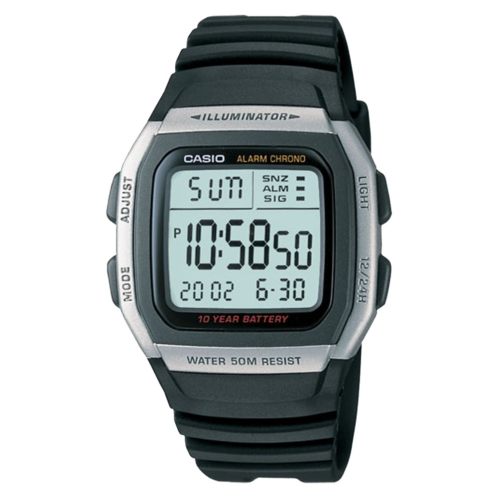 UPC 079767751098 product image for Men's Casio Alarm Chronograph Watch - Black (W96H-1AV) | upcitemdb.com