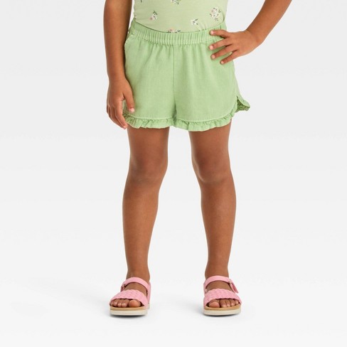 Toddler Girls' Elevated Shorts - Cat & Jack™ Green 3t : Target