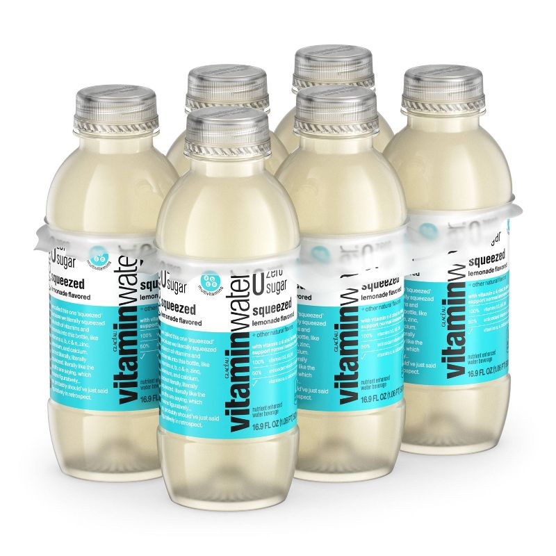 vitaminwater zero squeezed lemonade - 6pk/16.9 fl oz Bottles, 4 of 7