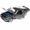 1969 Ford Mustang Dark Gray Metallic w/Black "John Wick" (2014) Movie 1/18 Diecast Model Car by Auto World - 2 of 4