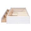 NicBex Twin Size Platform Bed Frame with 3 Drawers for Kids/Boys/Girls,Solid Wood Slats Support,Easy Assembly,Cherry/Oak/White - 4 of 4