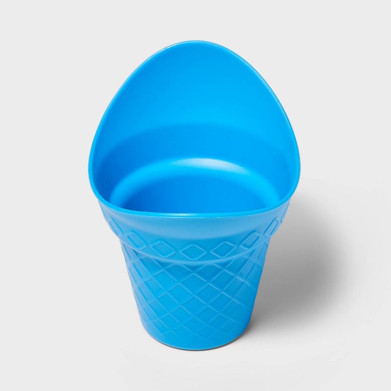 4pc Plastic Ice Cream Scoop Cones Red/White/Blue - Sun Squad&#8482;, 3 of 4
