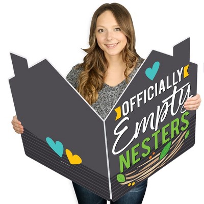 Big Dot of Happiness Empty Nesters - Empty Nest Congratulations Giant Greeting Card - Big Shaped Jumborific Card - 16.5 x 22 inches