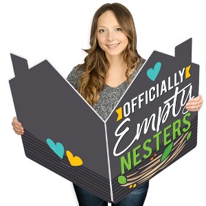 Big Dot of Happiness Empty Nesters - Empty Nest Congratulations Giant Greeting Card - Big Shaped Jumborific Card - 16.5 x 22 inches - 1 of 4