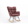 Racxily Teddy Rocking Gilder Nursery Chair For Living Room Indoor - 4 of 4
