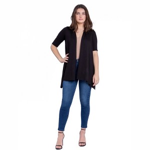 Womens Loose Fit Open Front Cardigan - 24seven Comfort Apparel™ - 1 of 4