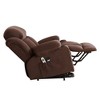 Ridstar Rocking Massage Chair with Heating Function and Cup Holder For Bedroom & Living Room-Brown - 4 of 4