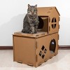 PETMAKER Cardboard Cat House with Scratching Pads - 2 of 4