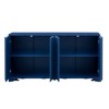 4-Door Sideboard Adorned with Intricate Linear Accents and Luxurious Multi-Layered Pine Veneer Design Elements,Suitable for Entrance and Study Rooms - 4 of 4