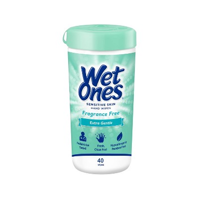 wet hand wipes