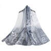 Signare USA Chiffon Bird Blossom Black & White Chiffon Scarf - 2 of 4