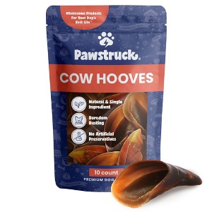 Pawstruck Natural Bulk Cow Hooves for Dogs - Made in the USA Bulk Dog Dental Treats & Dog Chews Beef Hoof, American Made - 1 of 4