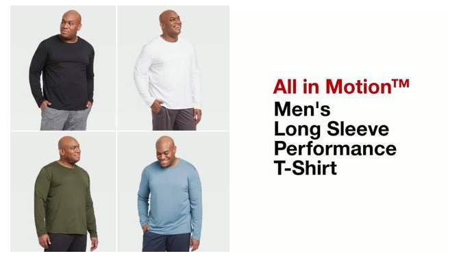 Men's Long Sleeve Performance T-Shirt - All In Motion™, 2 of 7, play video