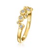 Pure Collection by Ross-Simons 0.25 ct. t.w. Bezel-Set Lab-Grown Diamond Zigzag Ring in 18kt Gold Vermeil - 3 of 4