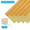 Unique Bargains Decorative Elegant Waterproof Matte Gift Wrap Paper with Ribbon 1 Set - 3 of 4