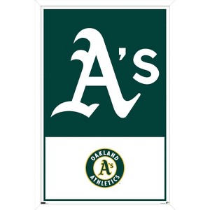 Trends International MLB Oakland Athletics - Logo 22 Framed Wall Poster Prints - 1 of 4