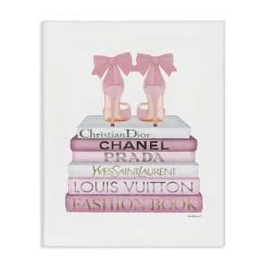 Stupell Industries Pastel Pink Heels & Books, 30" x 40" - 1 of 4