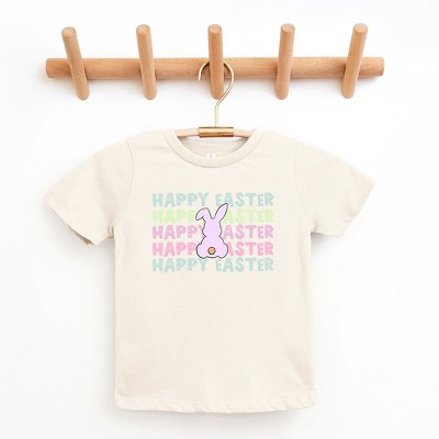 The Juniper Shop Pastel Happy Easter Stacked Youth Short Sleeve Tee