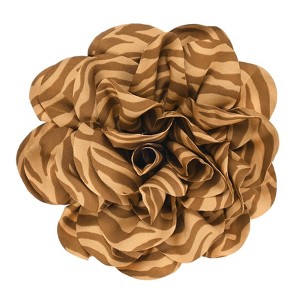 Unique Bargains Alloy Satin Fabric Big Flower Dainty Brooch Pin 1 Pc - 1 of 4