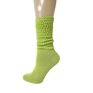Slouch Socks for Women, Cotton Lightweight Breathable, Knee High or Scrunch, 1 Pair, Fits Shoe Sizes 5-10 - 1 of 1