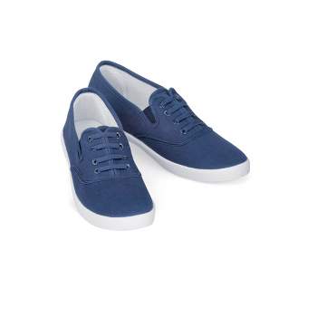 Collections Etc Casual & Comfy Lightweight Slip-on Stretch Canvas Sneaker