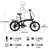 Gulches 20" Folding Bike Steel Frame 7 Speed City Bike - 4 of 4