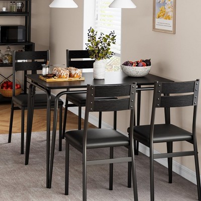 Kitchen Table and Chairs for 2/4,Small Table and Chairs Set of 2/4, Square Dinette Set for 2/4