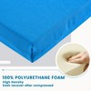 ARTPLAN Outdoor Chair Cushions for Patio Furniture, Waterproof Outdoor Cushions, Round Corner Patio Chair Cushions Set of 4 with Ties,17"x16"x2" - 4 of 4
