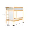 Saracina Home Adyn Contemporary Twin Over Twin Kids' Bunk Bed with Ladder on End Natural Pine - 3 of 4