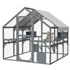 Akoasm 82 Inch Large Weatherproof Wooden Cat House & Mansion With Suspension Bridges,Strolling Paths,Cozy Cabins, And Protective Roof For Outdoor - 4 of 4