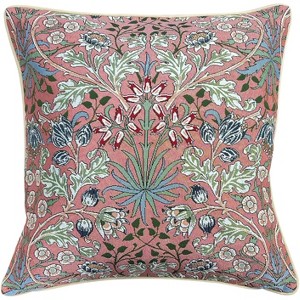 Signare USA William Morris Hyacin - Panelled Pillowcase/Cushion Cover 18x18 Inch - 1 of 3