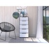 NicBex 5 Drawers Dresser for Bedroom,Modern Style Wooden Drawers with Black Handle,Dressers for Kids Room,Living Room,Entry and Hallway - 2 of 4