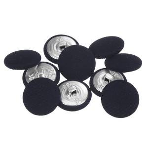 Unique Bargains Round Metal Sewing Cloth Covered Button 10 Pcs - 1 of 4