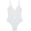 Adore Me Women's Rosie Bodysuit Lingerie 3X / Bright White. - 4 of 4