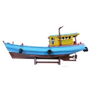 South Vietnam Fishing Boat Model 28" – Refugee Boat Tau Vuot Bien By Old Modern Handicrafts - 1 of 4