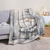 Lomsoe Flannel, Christmas Gray Dwarf Printed Blanket, Warm and Comfortable Soft Blanket, Suitable for Sofa Bed, Office Camping Travel. - 3 of 4