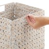 mDesign Woven Hyacinth Kitchen Storage Organizer Basket Bin - image 3 of 4