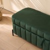 Zeus & Ruta 49.2" Velvet Upholstered Storage Ottoman Bench  for End of Bed with Metal Legs - 4 of 4