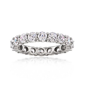 Ross-Simons 2.75 ct. t.w. CZ Eternity Band in Sterling Silver - 1 of 4