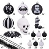 40pc Halloween Skeleton Black and White Ornament Set| OrnamentallyYou - 4 of 4