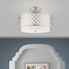 Livex Lighting Arabesque 3 - Light Semi-Flush Mount in  Brushed Nickel - 2 of 4